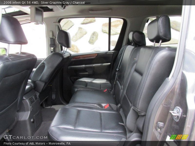 Silver Graphite Gray / Charcoal 2008 Infiniti QX 56 4WD