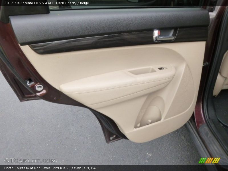 Dark Cherry / Beige 2012 Kia Sorento LX V6 AWD