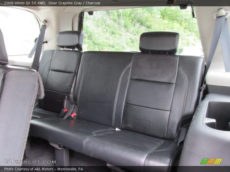 Silver Graphite Gray / Charcoal 2008 Infiniti QX 56 4WD
