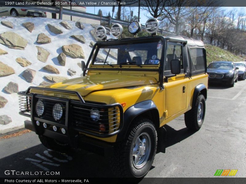 Front 3/4 View of 1997 Defender 90 Soft Top