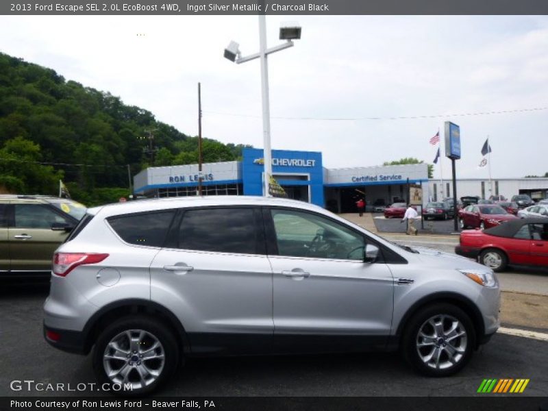 Ingot Silver Metallic / Charcoal Black 2013 Ford Escape SEL 2.0L EcoBoost 4WD