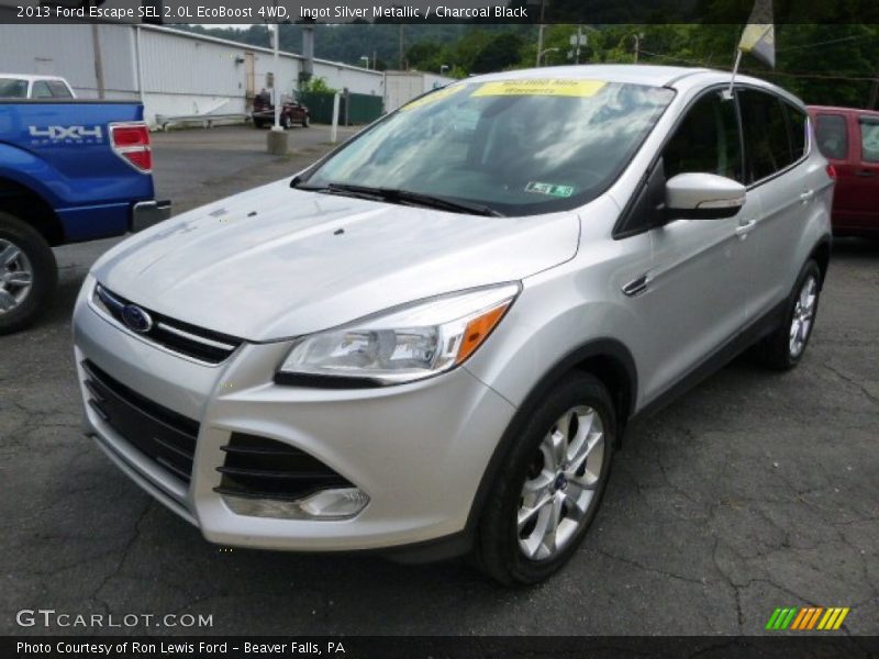 Ingot Silver Metallic / Charcoal Black 2013 Ford Escape SEL 2.0L EcoBoost 4WD