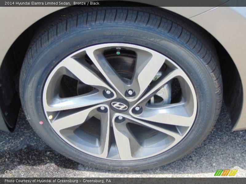 Bronze / Black 2014 Hyundai Elantra Limited Sedan