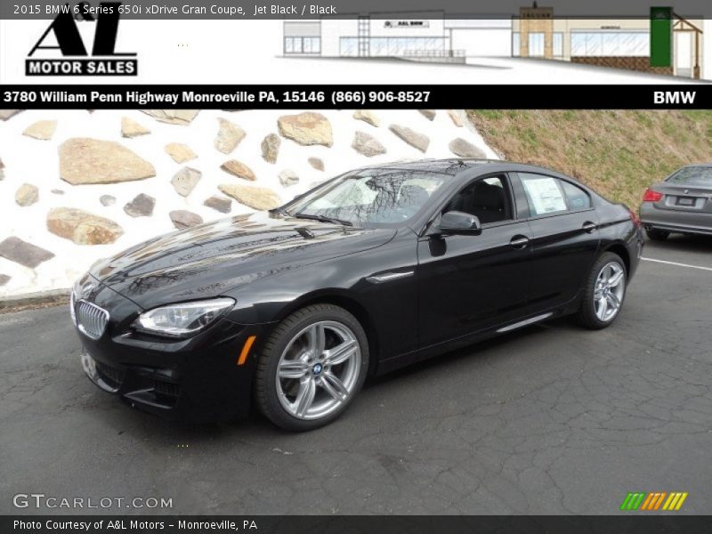 Jet Black / Black 2015 BMW 6 Series 650i xDrive Gran Coupe