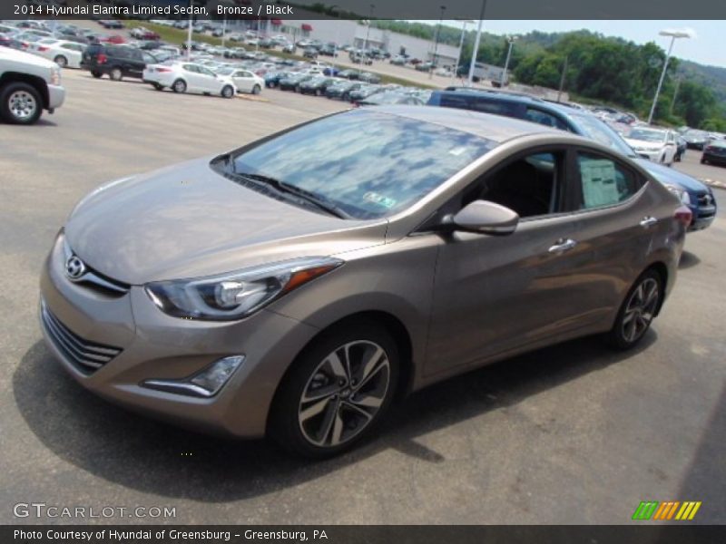 Bronze / Black 2014 Hyundai Elantra Limited Sedan