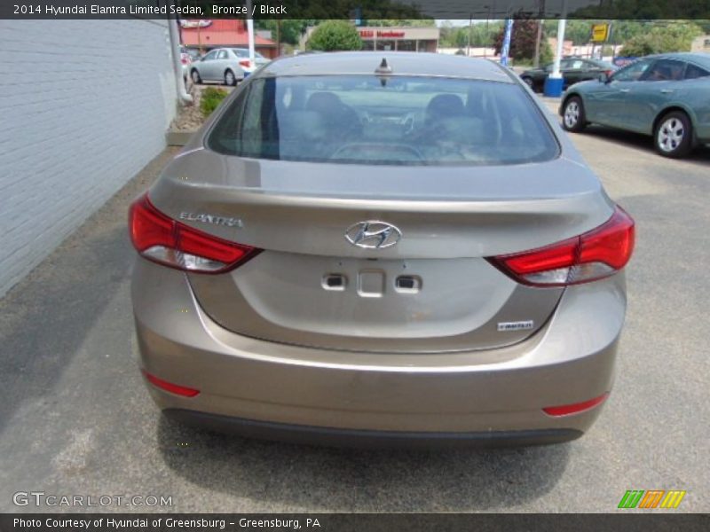 Bronze / Black 2014 Hyundai Elantra Limited Sedan