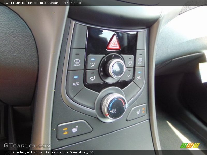 Bronze / Black 2014 Hyundai Elantra Limited Sedan