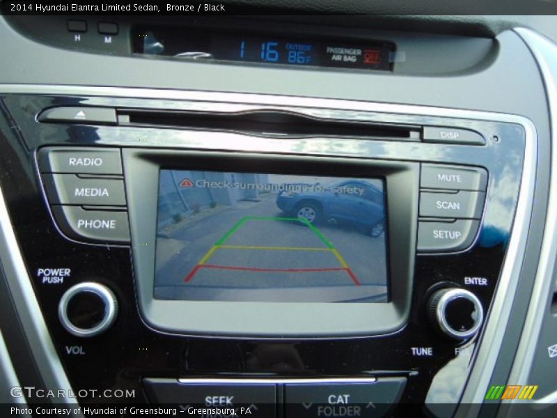 Bronze / Black 2014 Hyundai Elantra Limited Sedan
