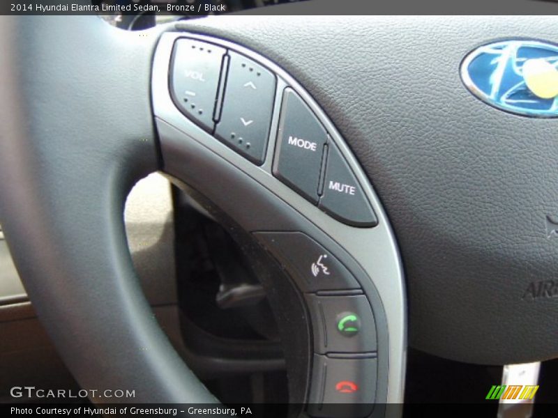 Bronze / Black 2014 Hyundai Elantra Limited Sedan
