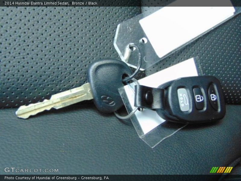Bronze / Black 2014 Hyundai Elantra Limited Sedan