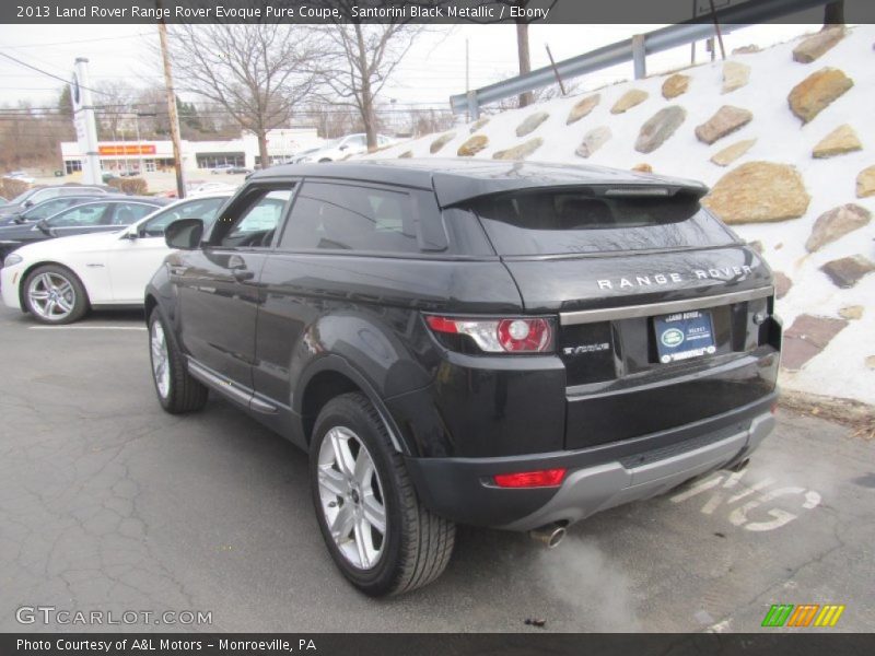 Santorini Black Metallic / Ebony 2013 Land Rover Range Rover Evoque Pure Coupe