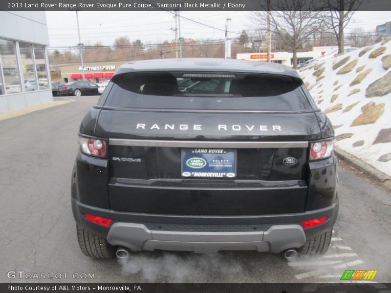 Santorini Black Metallic / Ebony 2013 Land Rover Range Rover Evoque Pure Coupe
