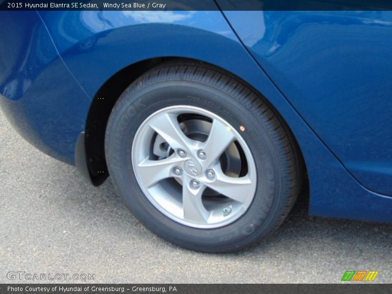 Windy Sea Blue / Gray 2015 Hyundai Elantra SE Sedan