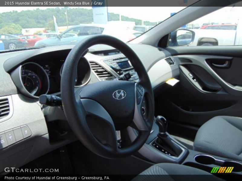 Windy Sea Blue / Gray 2015 Hyundai Elantra SE Sedan
