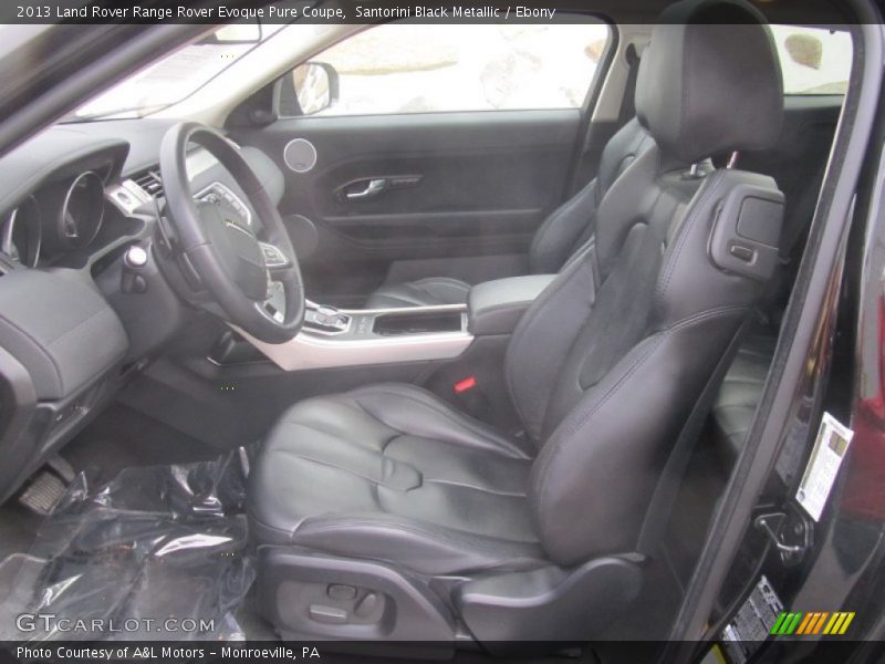 Front Seat of 2013 Range Rover Evoque Pure Coupe