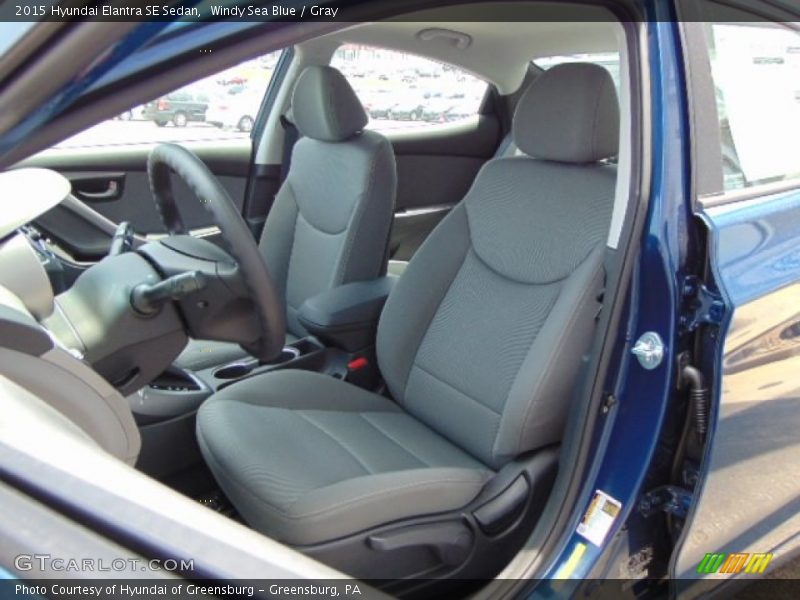 Windy Sea Blue / Gray 2015 Hyundai Elantra SE Sedan