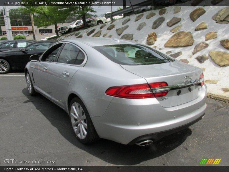 Rhodium Silver Metallic / Warm Charcoal 2014 Jaguar XF 3.0 AWD