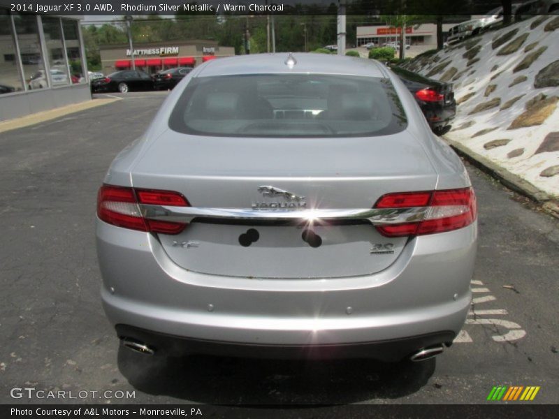 Rhodium Silver Metallic / Warm Charcoal 2014 Jaguar XF 3.0 AWD