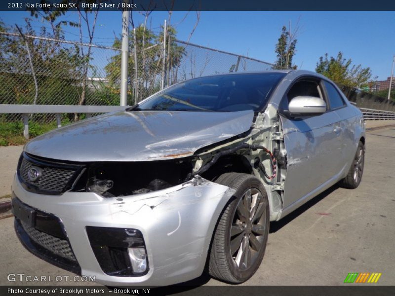 Bright Silver / Black 2012 Kia Forte Koup SX