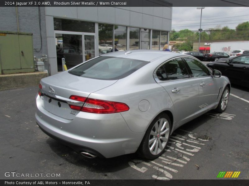Rhodium Silver Metallic / Warm Charcoal 2014 Jaguar XF 3.0 AWD