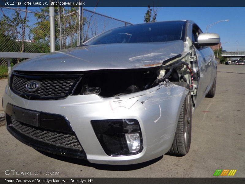 Bright Silver / Black 2012 Kia Forte Koup SX