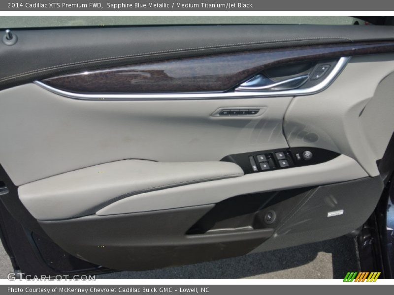 Sapphire Blue Metallic / Medium Titanium/Jet Black 2014 Cadillac XTS Premium FWD