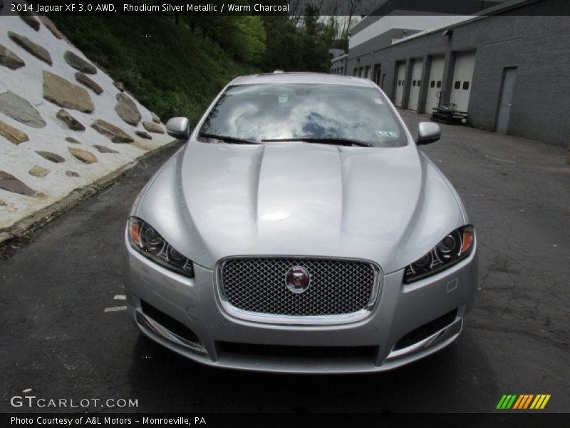 Rhodium Silver Metallic / Warm Charcoal 2014 Jaguar XF 3.0 AWD