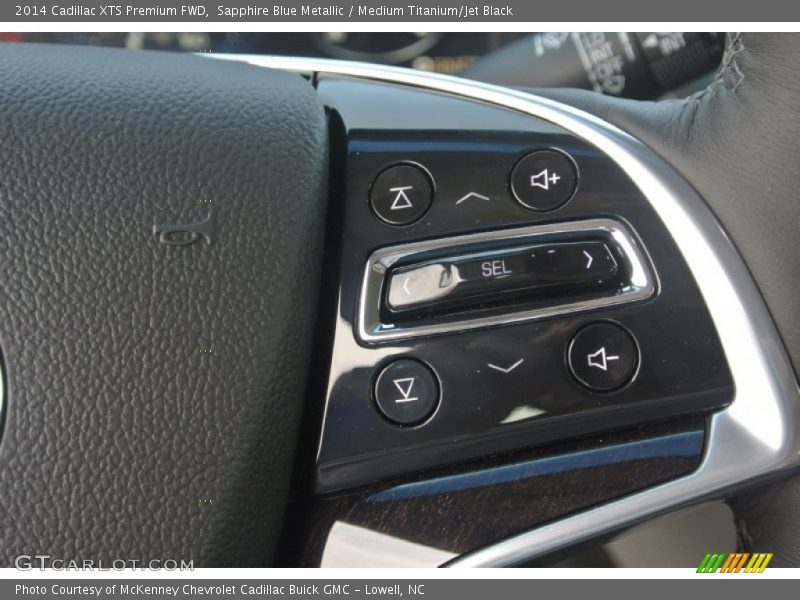 Sapphire Blue Metallic / Medium Titanium/Jet Black 2014 Cadillac XTS Premium FWD