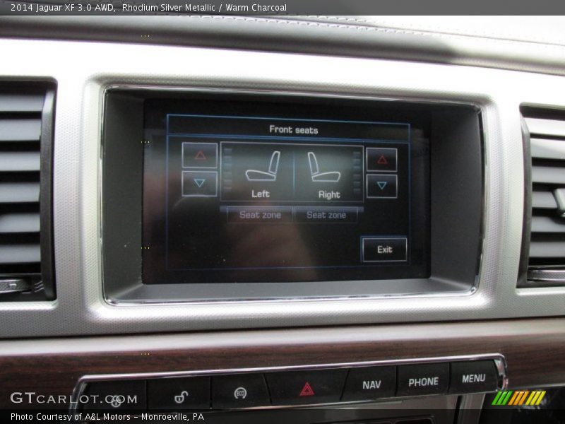 Rhodium Silver Metallic / Warm Charcoal 2014 Jaguar XF 3.0 AWD