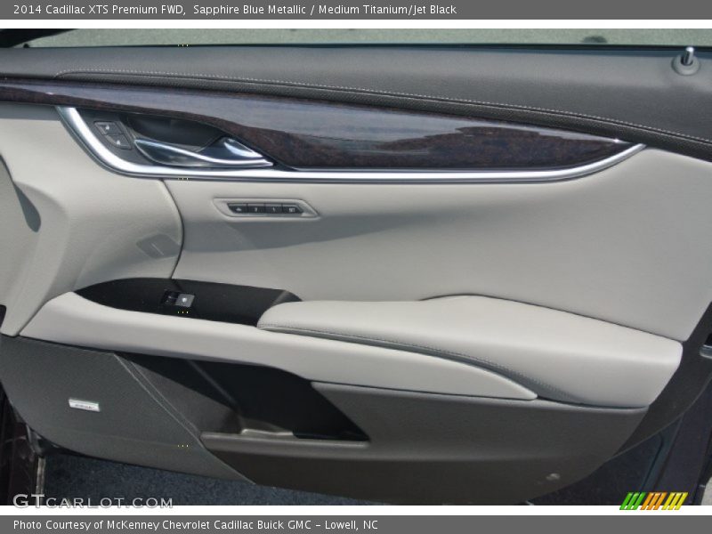 Sapphire Blue Metallic / Medium Titanium/Jet Black 2014 Cadillac XTS Premium FWD