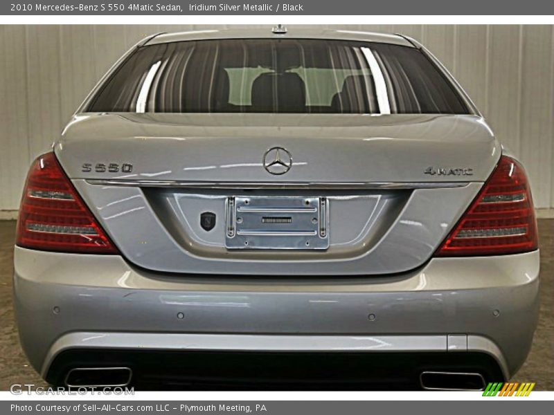 Iridium Silver Metallic / Black 2010 Mercedes-Benz S 550 4Matic Sedan