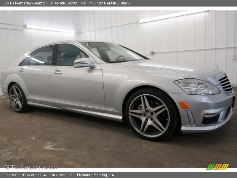 Iridium Silver Metallic / Black 2010 Mercedes-Benz S 550 4Matic Sedan