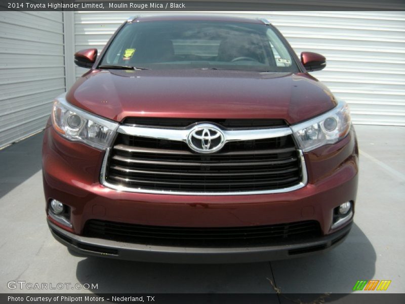 Moulin Rouge Mica / Black 2014 Toyota Highlander Limited