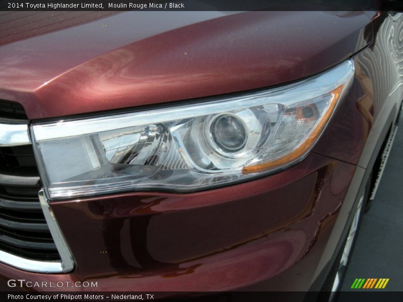 Moulin Rouge Mica / Black 2014 Toyota Highlander Limited