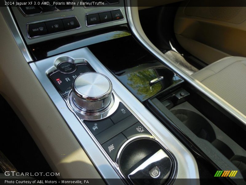 Polaris White / Barley/Truffle 2014 Jaguar XF 3.0 AWD
