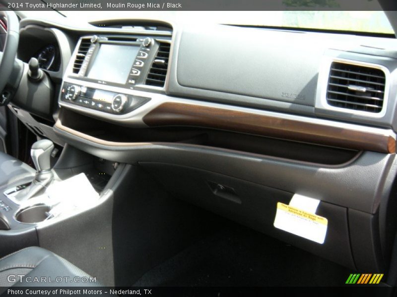 Moulin Rouge Mica / Black 2014 Toyota Highlander Limited