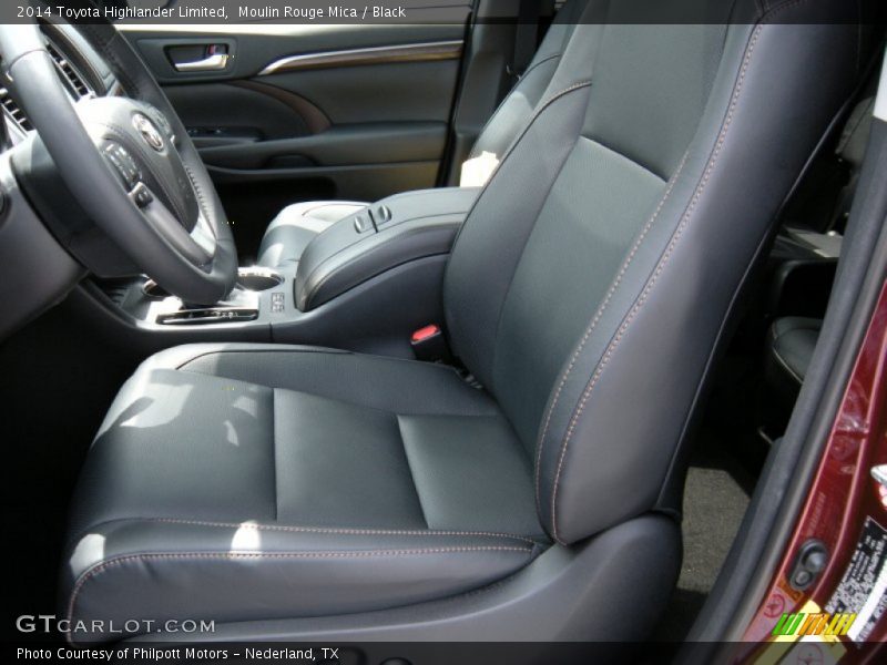 Moulin Rouge Mica / Black 2014 Toyota Highlander Limited
