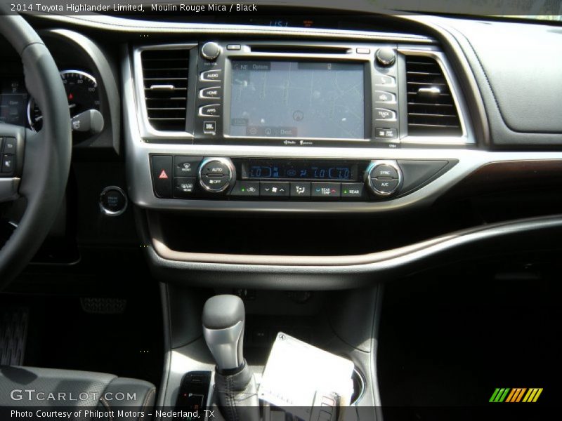 Moulin Rouge Mica / Black 2014 Toyota Highlander Limited