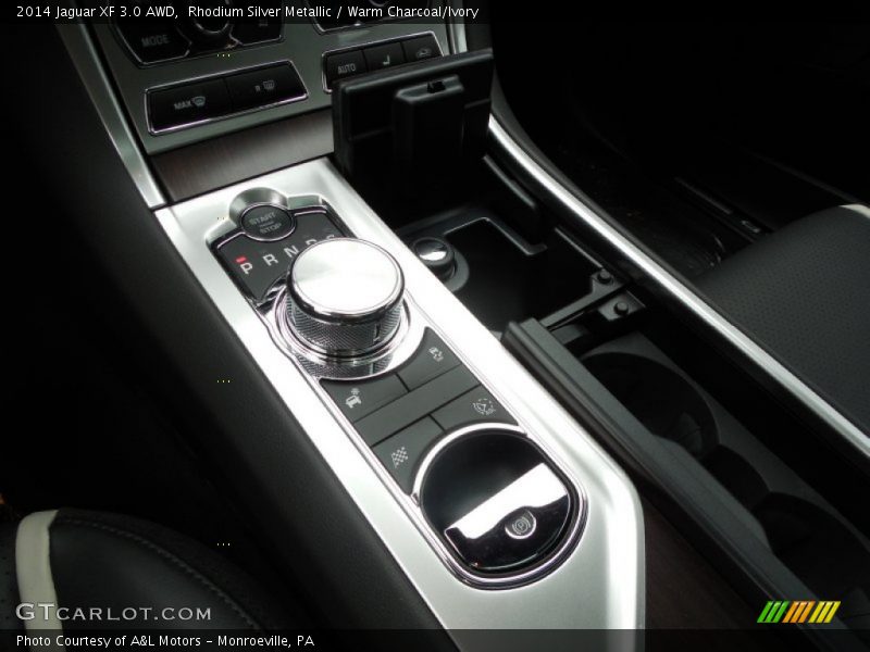 Rhodium Silver Metallic / Warm Charcoal/Ivory 2014 Jaguar XF 3.0 AWD