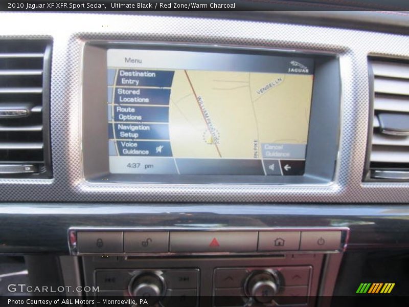 Ultimate Black / Red Zone/Warm Charcoal 2010 Jaguar XF XFR Sport Sedan