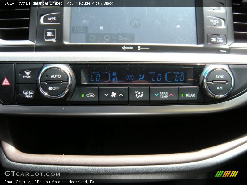 Moulin Rouge Mica / Black 2014 Toyota Highlander Limited