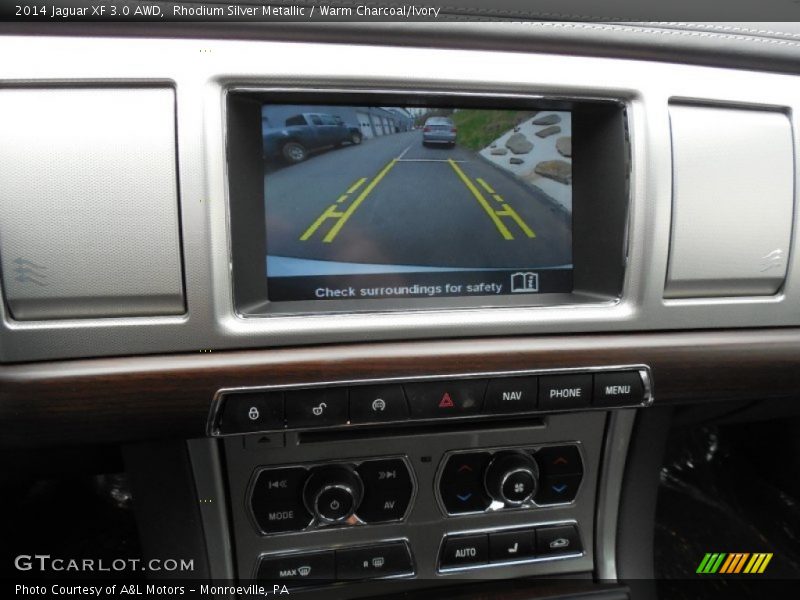Rhodium Silver Metallic / Warm Charcoal/Ivory 2014 Jaguar XF 3.0 AWD