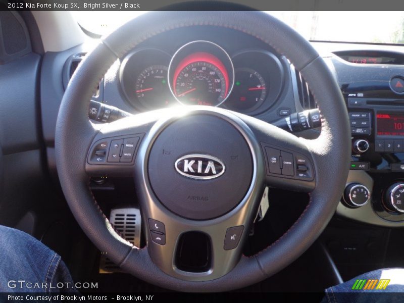 Bright Silver / Black 2012 Kia Forte Koup SX