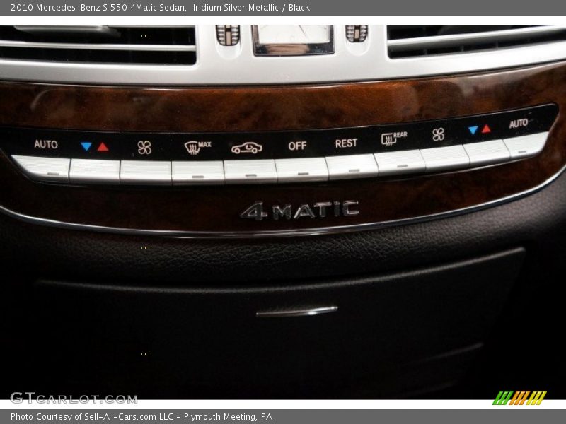 Iridium Silver Metallic / Black 2010 Mercedes-Benz S 550 4Matic Sedan