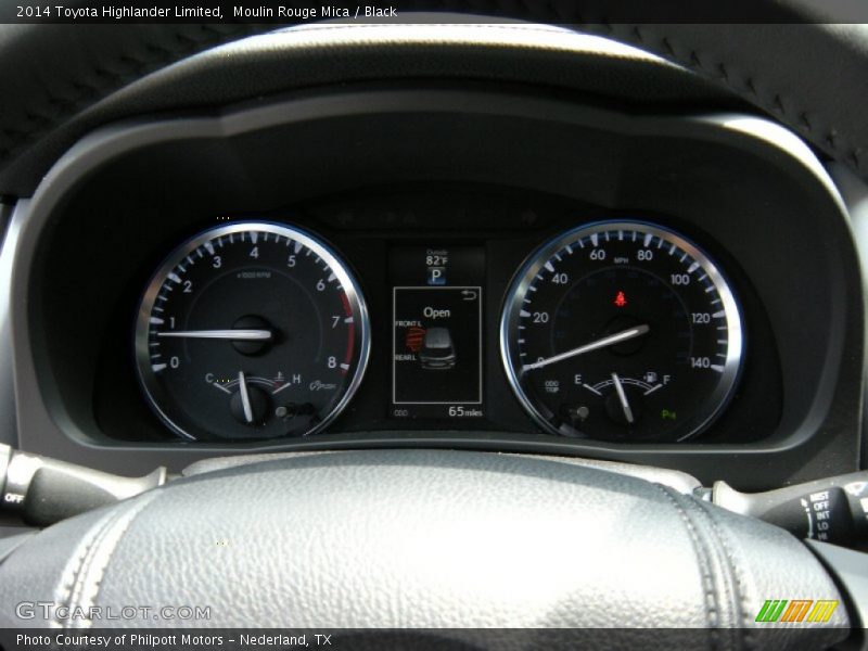 Moulin Rouge Mica / Black 2014 Toyota Highlander Limited