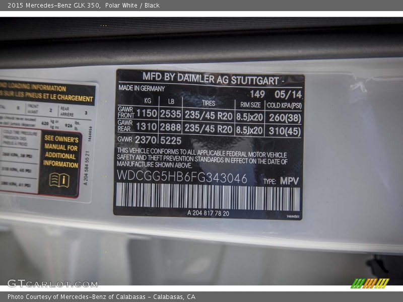149 - 2015 Mercedes-Benz GLK 350