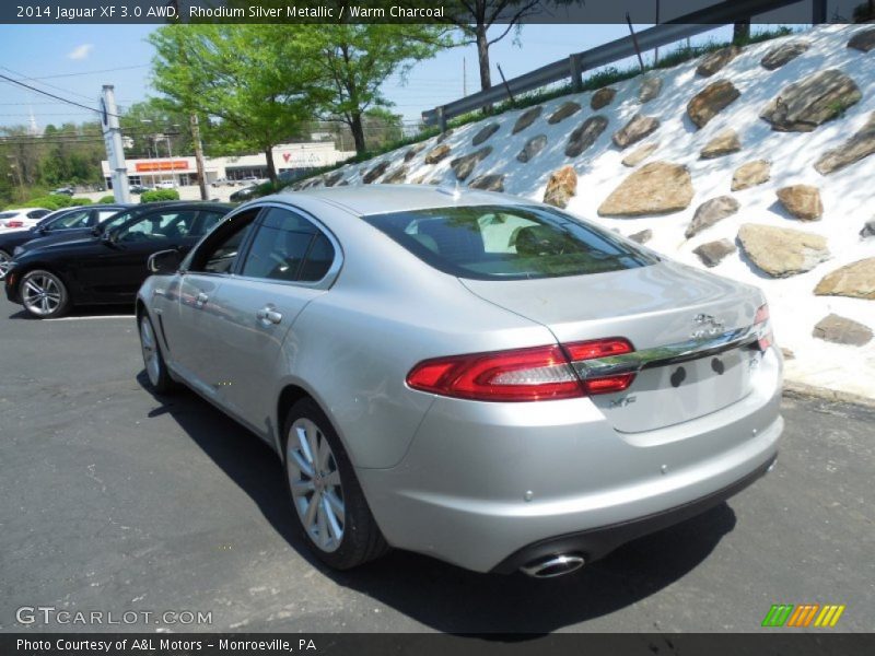 Rhodium Silver Metallic / Warm Charcoal 2014 Jaguar XF 3.0 AWD