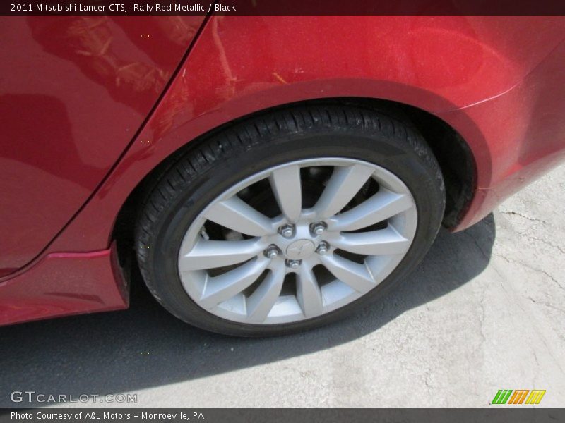 Rally Red Metallic / Black 2011 Mitsubishi Lancer GTS