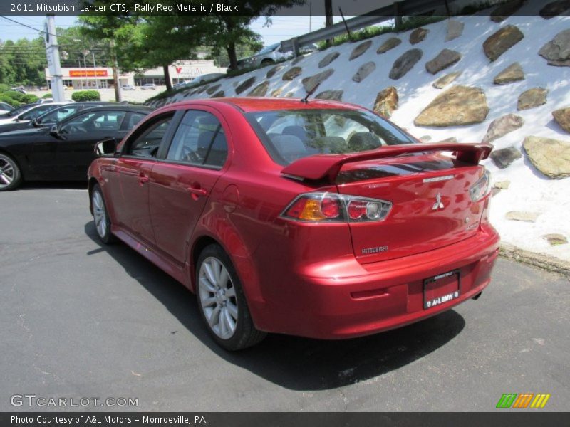 Rally Red Metallic / Black 2011 Mitsubishi Lancer GTS