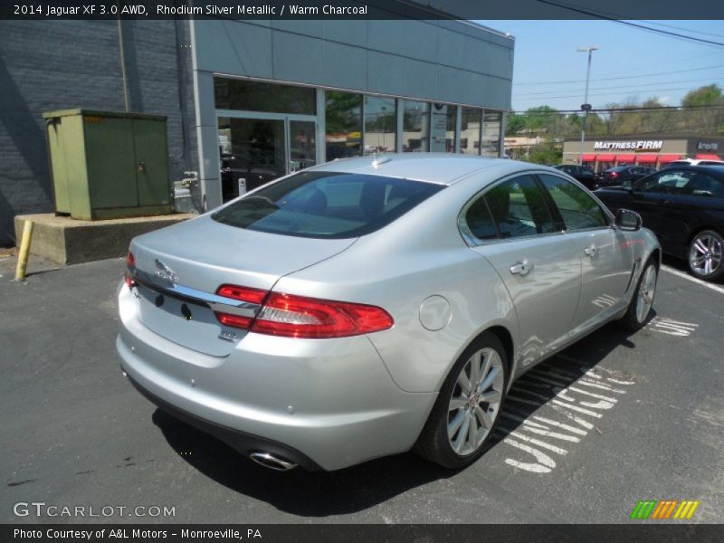 Rhodium Silver Metallic / Warm Charcoal 2014 Jaguar XF 3.0 AWD